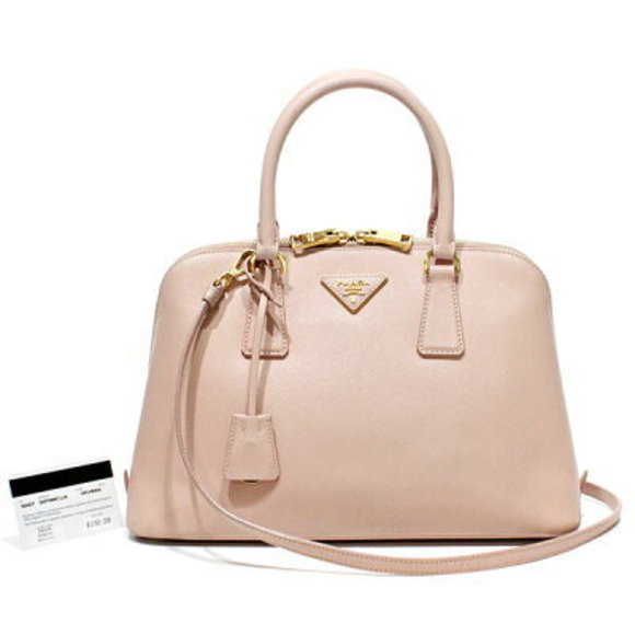 Prada Saffiano Bag Shoulder Bag Pink - Picture 1 of 4